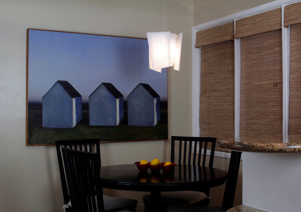 Levis LED Mini Pendant, Frosted Polymer