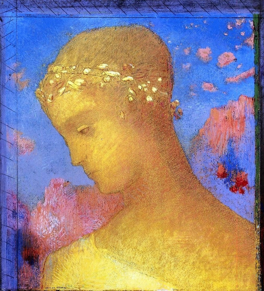 Odilon Redon Beatrice - 20" x 25" Premium Canvas Print