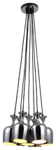 Elegant Lighting Industrial Pendant Lamp, 15.75"x12", Chrome Finish