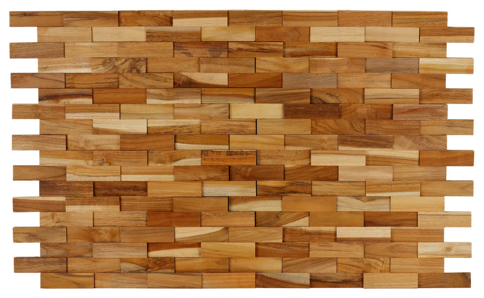 Bare Decor EZ-Wall Brick 3D Pattern Tile, Set of 10