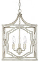 Blakely 3 Light Foyer Fixture in Antique Silver