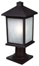 Holbrook 1 Light Outdoor Post Light in Black (533PM Mount - incl.)