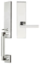 Tokyo Lever, Mortise Dummy Handleset, Left Hand, Polished Stainless Steel