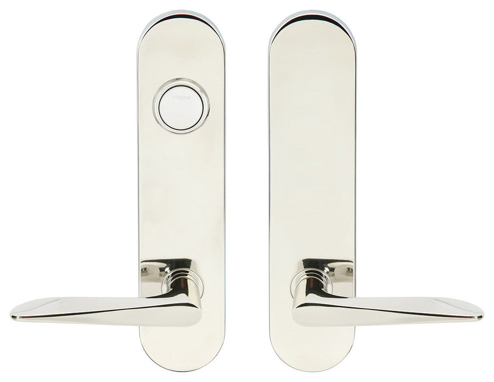 Ecco Lever, Tubular Dummy Entry, Dummy Cylinder, RH, Polished Stainless Steel
