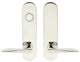 Ecco Lever, Tubular Dummy Entry, Dummy Cylinder, RH, Polished Stainless Steel
