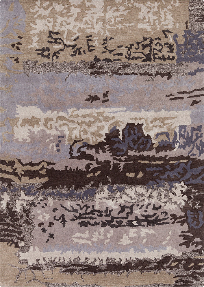 Bajrang Contemporary Area Rug, 5'x7'