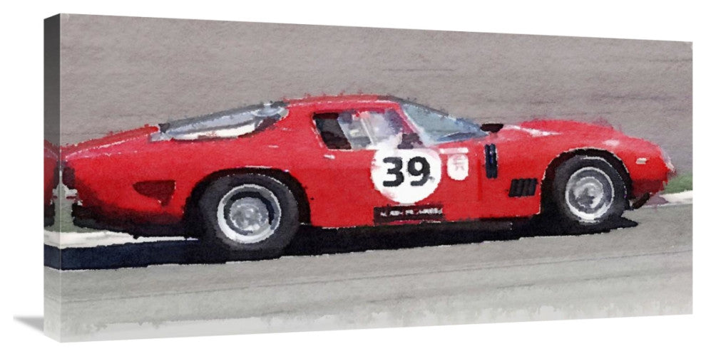 "Ferrari 250 GTB SWB Bizzarrini Watercolor" Fine Art Print