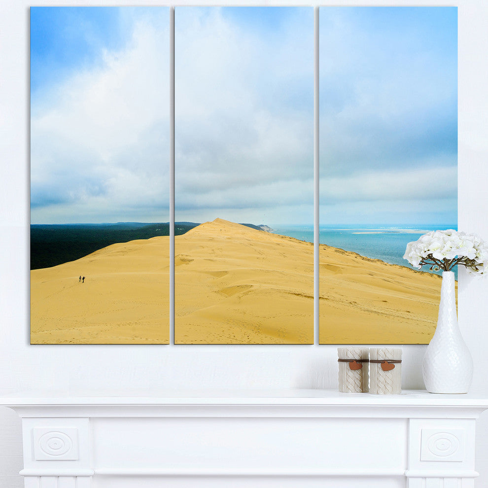 "Cala Violina Bay Beach Tuscany" Metal Wall Art, 3 Panels, 36"x28"