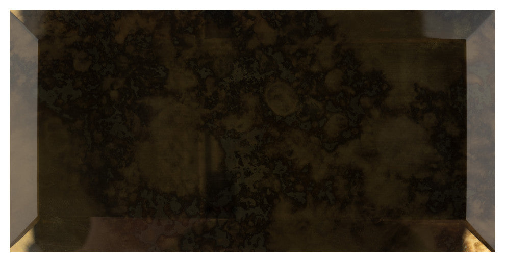 Lustre Beveled Antique Gold Glass Wall Tile