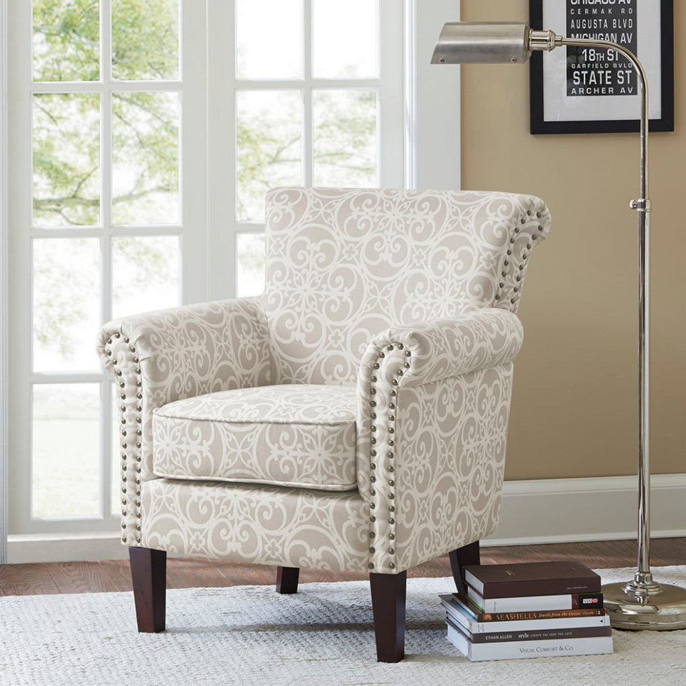 Madison Park Brooke Accent Chair, Natural, Accent Chair