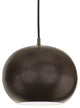 One Light Large Catamount Pendant With White Inside, Oil Rubbed Bronze