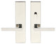 Tokyo Lever, Tubular Passage, Privacy Bolt, Left Hand, Polished Stainless Steel