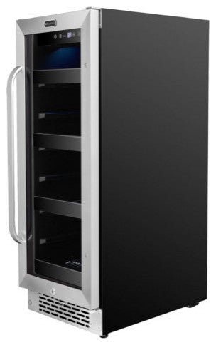 12" Built-In 60 Can Undercounter Stainless Steel Beverage Refrigerator