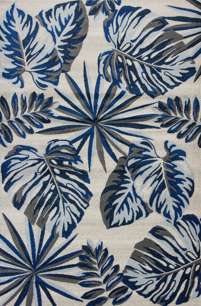 Stella Gray/Blue  Nassau Rug, 3'3"x4'11"