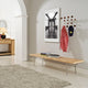 Modern Contemporary Living Room Large Wood Bench Natural