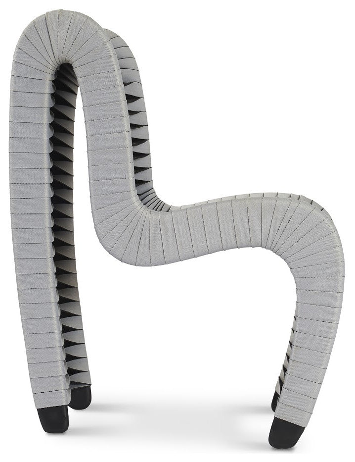 Seat Belt Dining Chair, Gray, Cotton