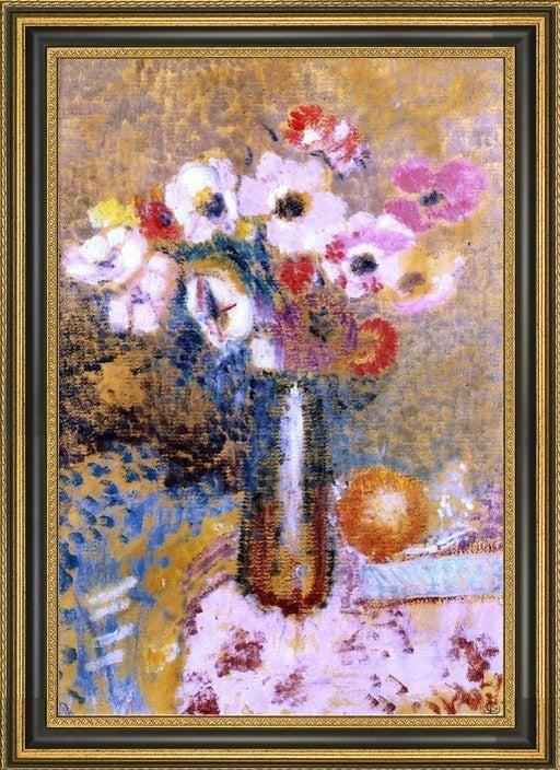 Georges Lemmen Poppies Framed Premium Canvas Print, 16"x24"