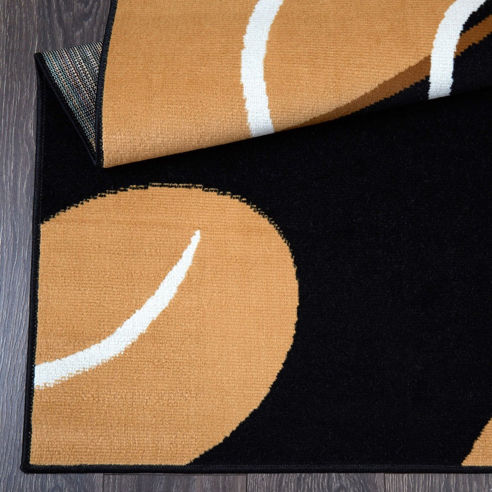 Home Dynamix Premium Loire Area Rug 3'7"x5'2", Decorative Ebony