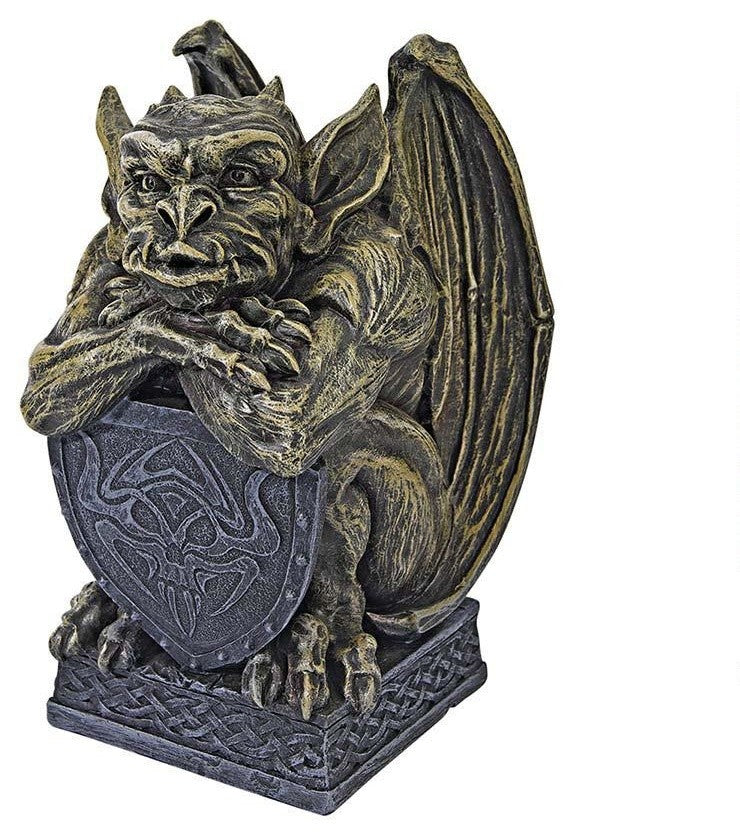 Gothic Medieval Castle Gargoyle Dragon Statue Sculpture Figurine