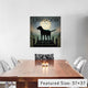 "Moonrise Black Dog Labrador Lake" by Ryan Fowler, 37x37x1.5"