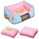 Touchdog Rose-Pedal Patterned Premium Rectangular Dog Bed