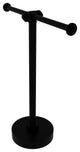 Southbeach Vanity Top 2 Arm Guest Towel Holder, Matte Black