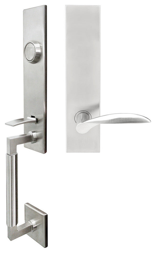 Stratus Lever, Tubular Dummy Handle set, Right Hand, Satin Stainless Steel