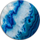 Geode Slice Macro, Abstract Digital Art Round Metal Wall Art, 23"