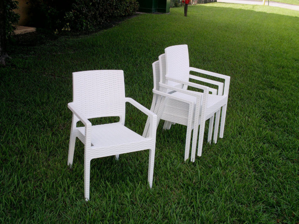 Compamia Ibiza Outdoor Dining Armchairs, Set of 2, White