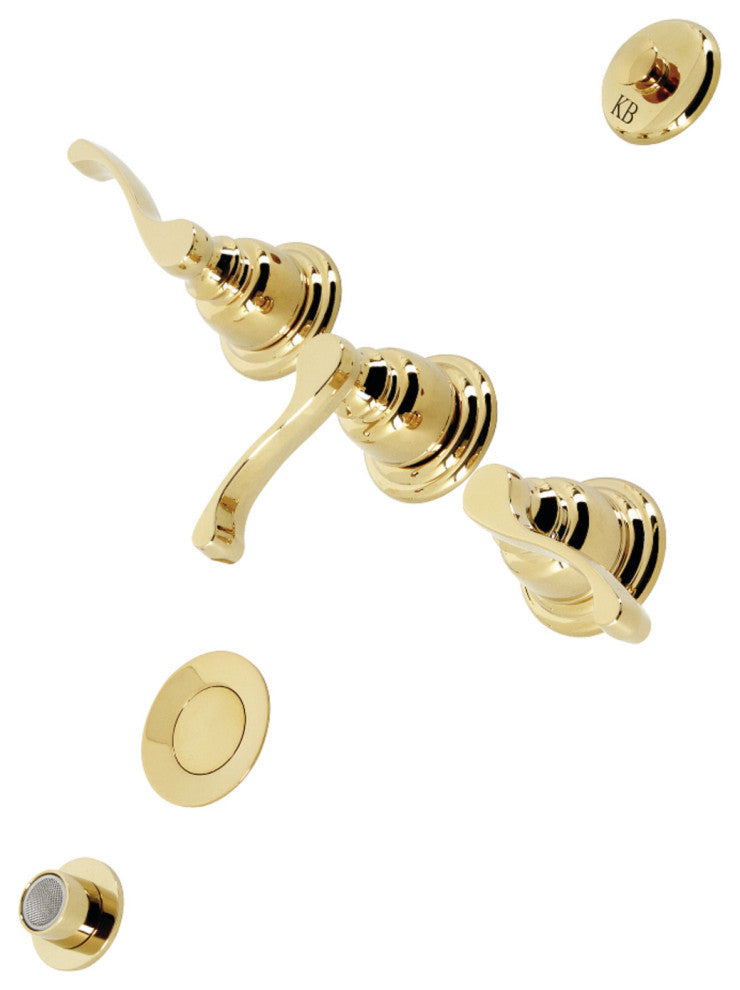 Kingston Brass KB322FL Bidet Faucet, Polished Brass