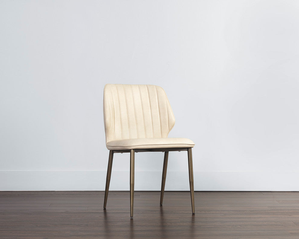 Clinton Dining Chair, Bronze, Bravo Cream, Set of 2