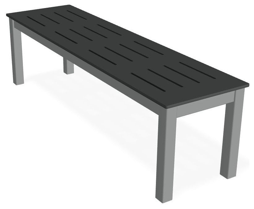 Bazza Outdoor Bench, Graphite