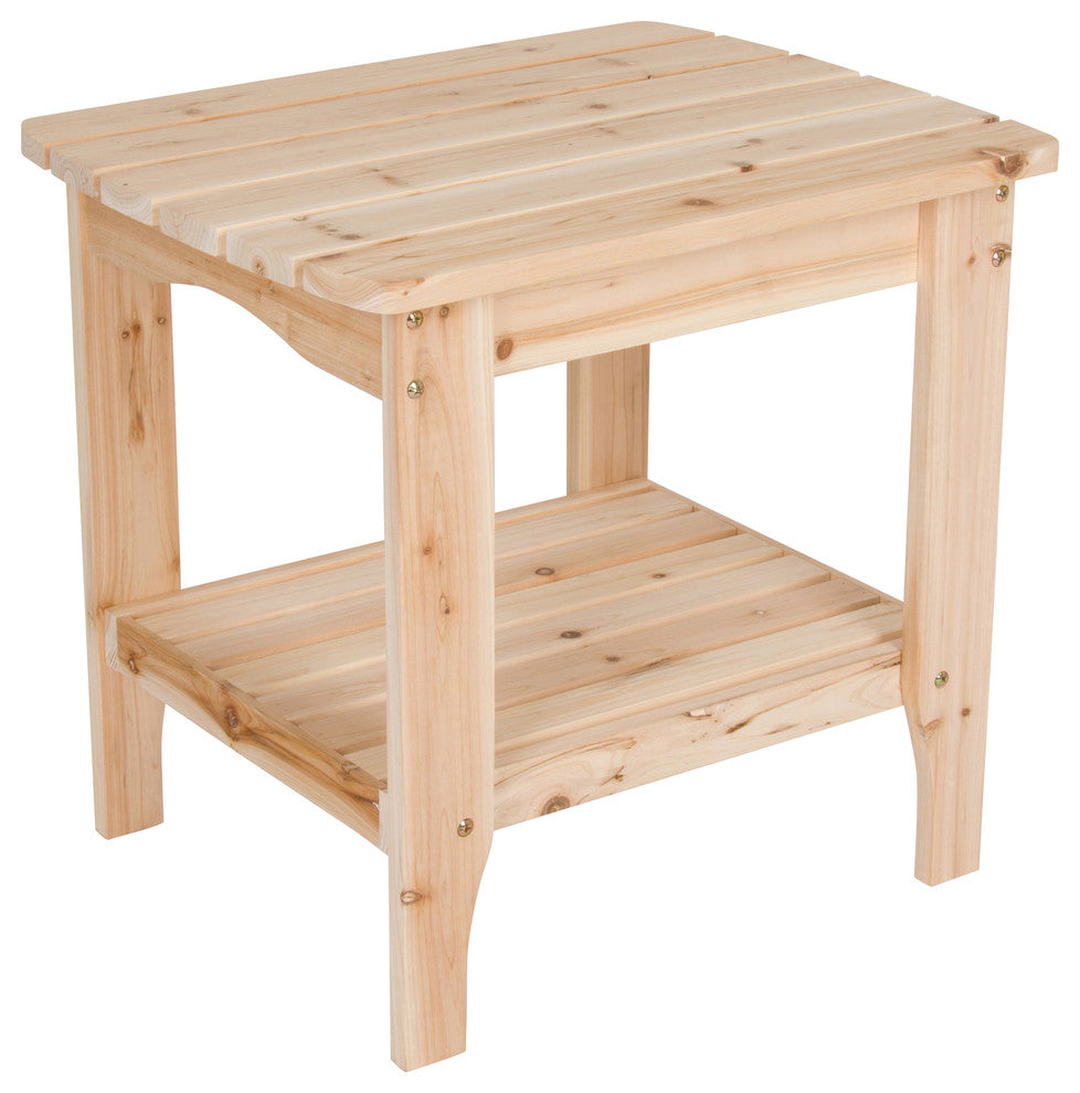 Rectangular Side Table, Natural, Large
