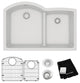 Elkay Quartz Classic 33" x 22" Sink Kit, White
