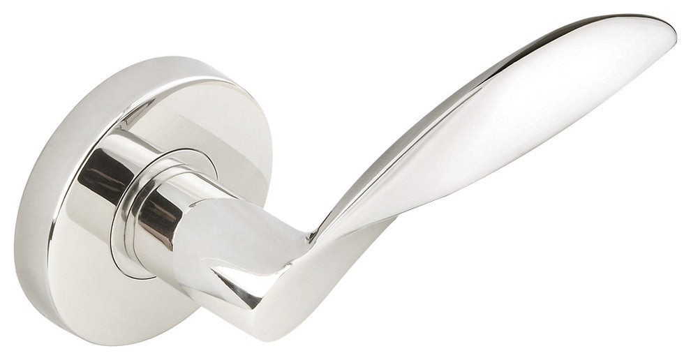 Stratus Lever, Tubular Privacy, Polished Stainless Steel, 2-3/4" Backset