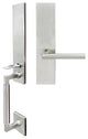 Frankfurt Lever, Mortise Dummy Handleset, Left Hand, Satin Stainless Steel