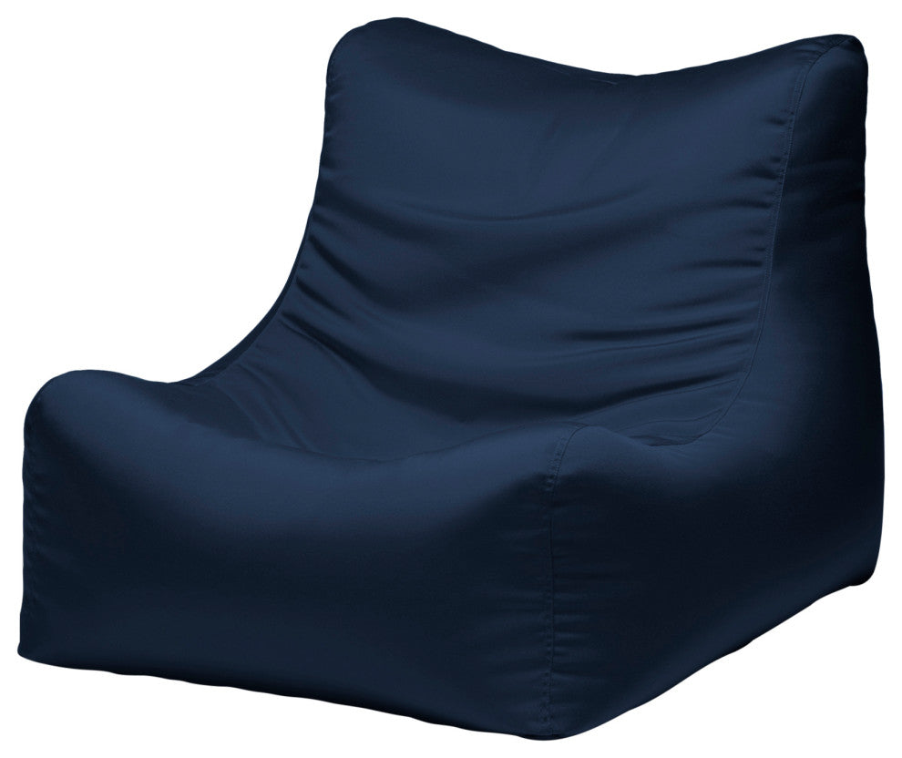 Ponce Outdoor Patio Bean Bag Lounger, Navy