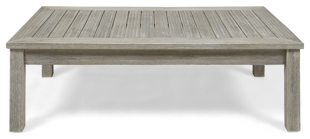 Isabella Ana Outdoor 3-Seater Acacia Wood Sofa With Cushions, Teal