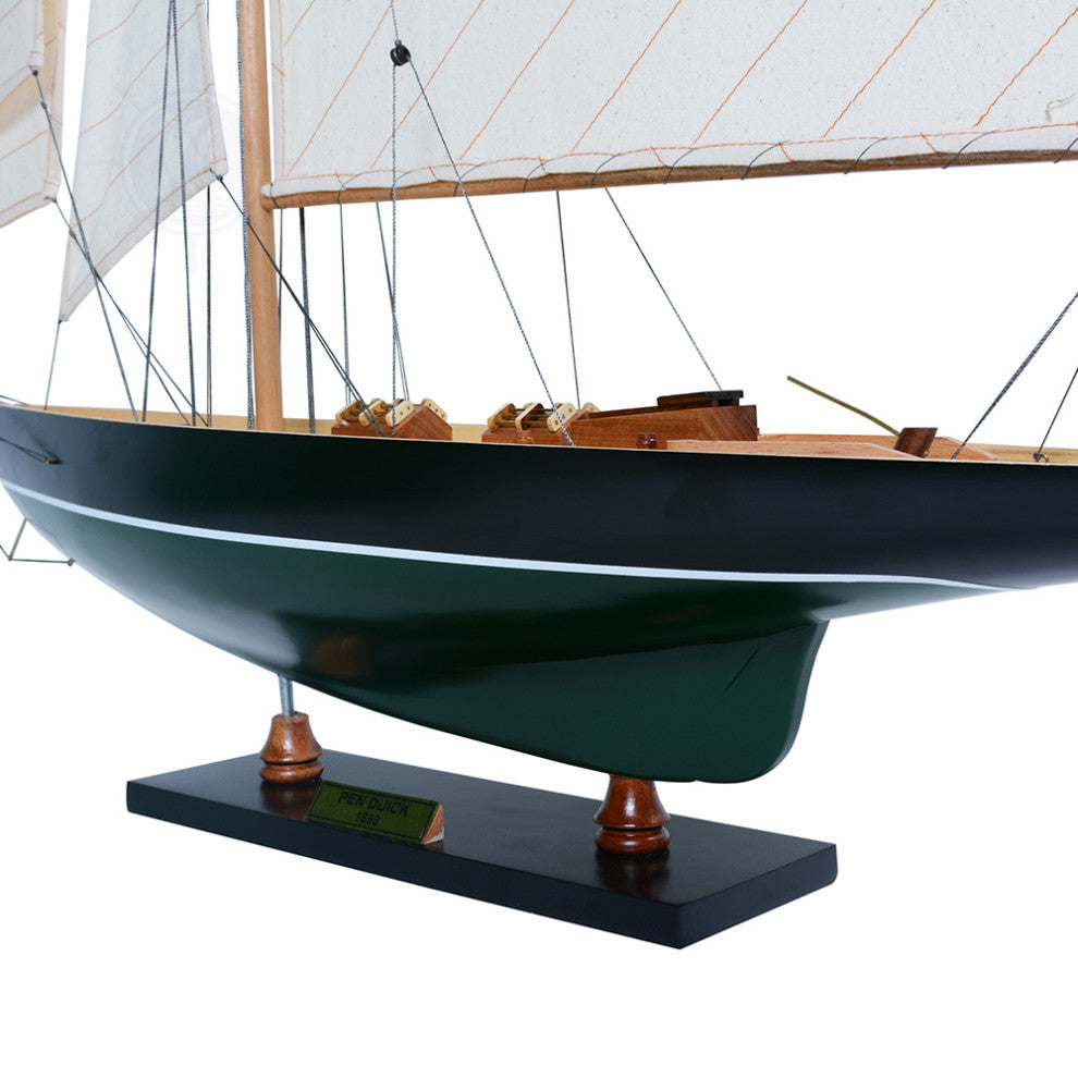 Pen Duick Painted Wooden model sailing boat