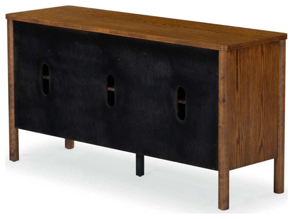 Safavieh Couture Jaylessa Wood 3 Door Sideboard, Medium Oak
