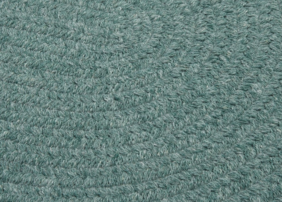 Colonial Mills Bristol WL27 Teal Traditional Area Rug, Oval 7'x9'