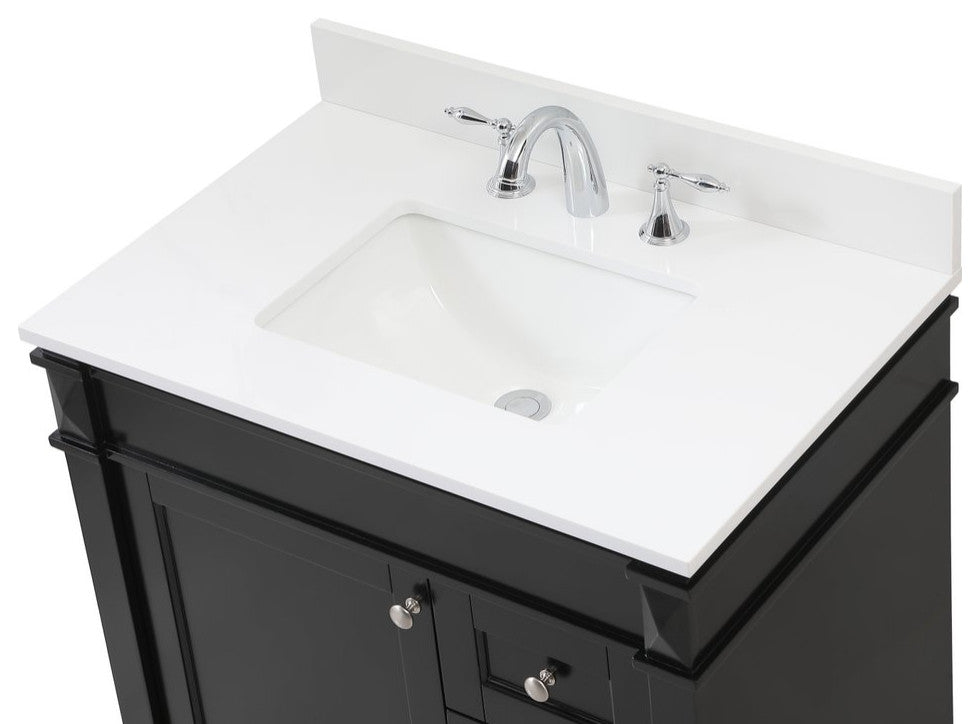 Home Living 21" Transitional Black-Light Bathroom Vanity