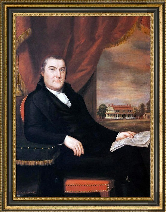 Ralph Earl Captain Elijah Dewey Framed Premium Canvas Print, 21"x28"