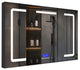 Lexora Lesina LED Medicine Cabinet, Defogger, 48"