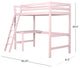 Hillsdale Caspian Twin Loft Bed, Pink