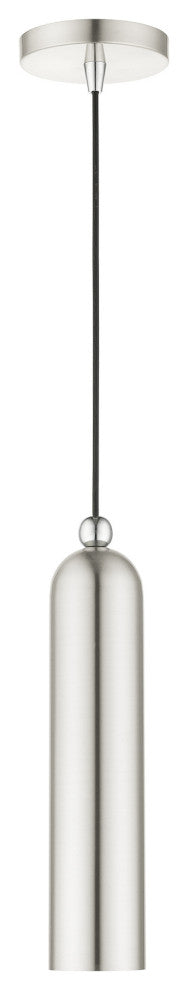 Brushed Nickel Mid Century Modern, Minimal, Urban, Scandinavian Pendant