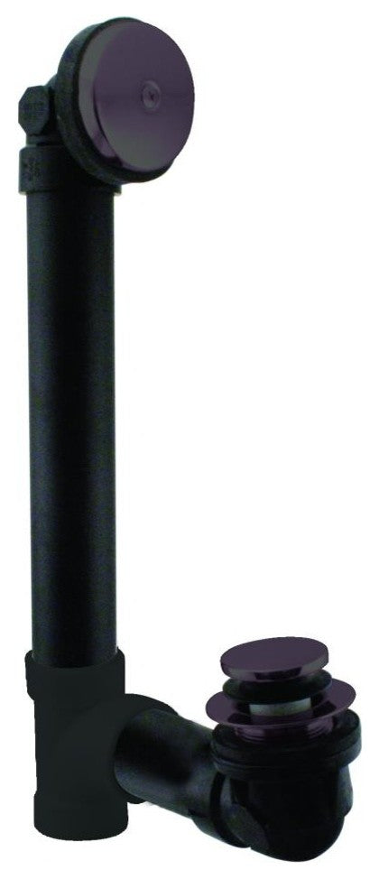 Tip Toe Sch. 40 ABS Bath Waste With One-Hole Elbow In Oil Rubbed Bronze, Oil Rubbed Bronze