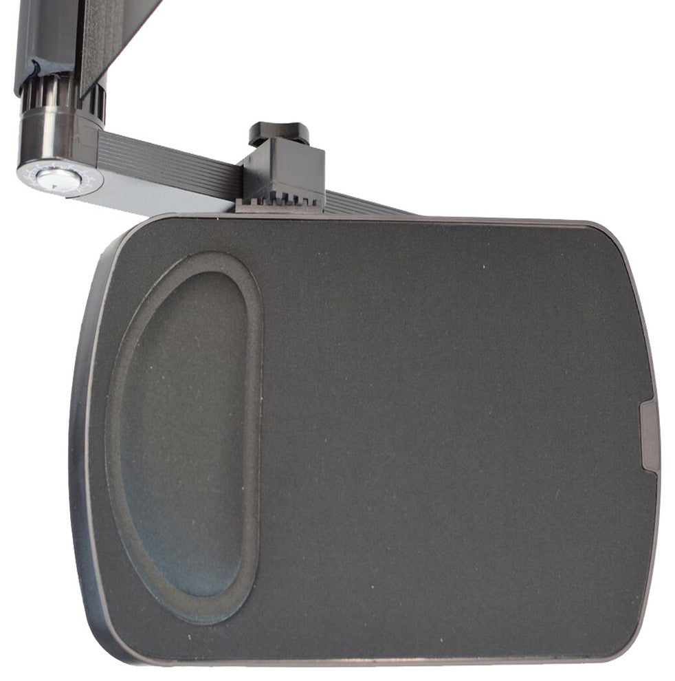 Workez Mouse Pad, Ambidextrous, Tilting, Aluminum Mouse Pad, Black
