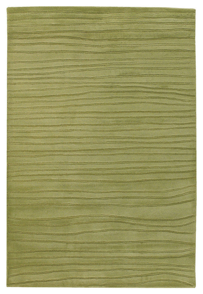 Antara Contemporary Area Rug, Green, 7'9"x10'6" Rectangle