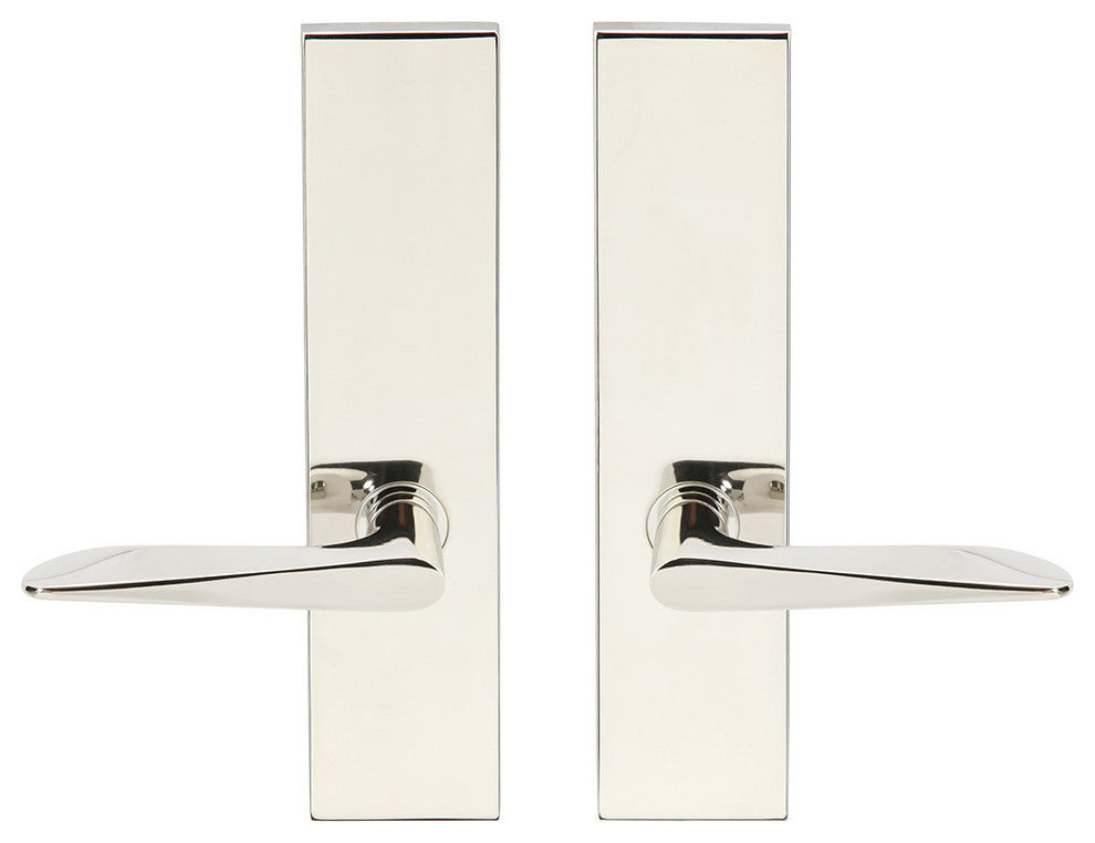 Ecco Lever, Tubular Full Dummy Pair, Right Hand, Polished Stainless Steel